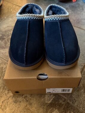 UGG Navy Blue UGG Tasman Slippers